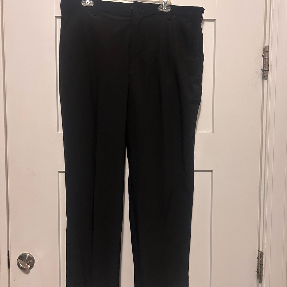 Izod Men's Classic Black Trousers